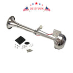 Electric Stainless Steel Single Trumpet Horn for Marine Truck Car Boat (12V)