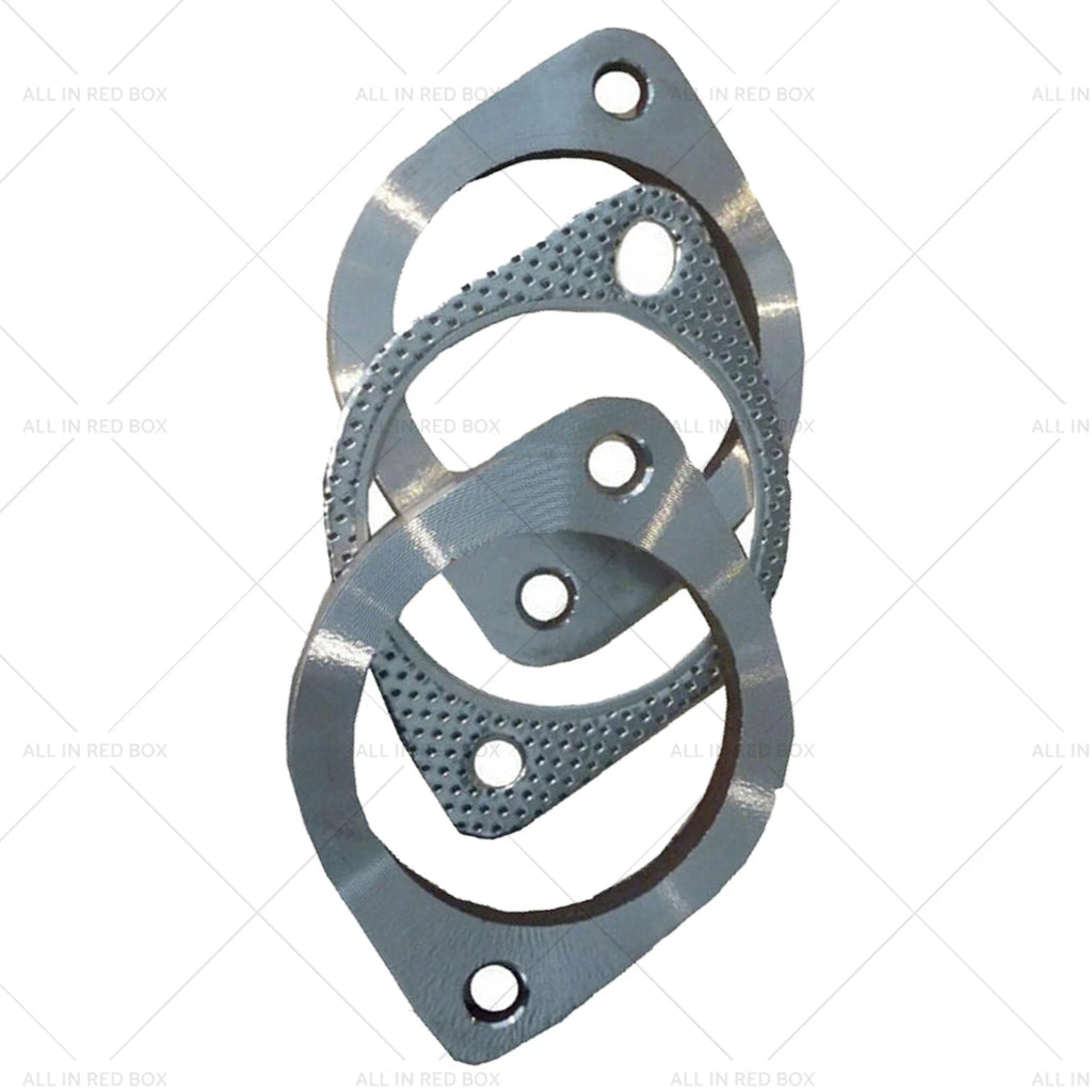 2.5" Exhaust Flange Gasket Plate Bolt Nut Kit for Universal (300 63mm)