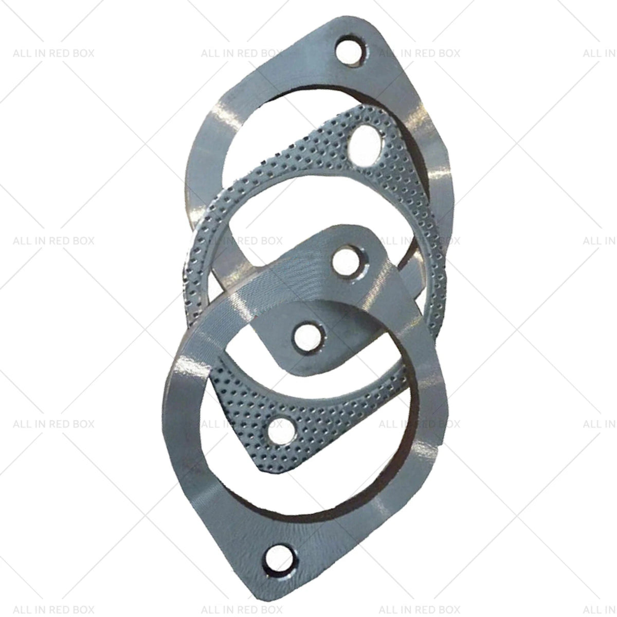 2.5" Exhaust Flange Gasket Plate Bolt Nut Kit for Universal (300 63mm)