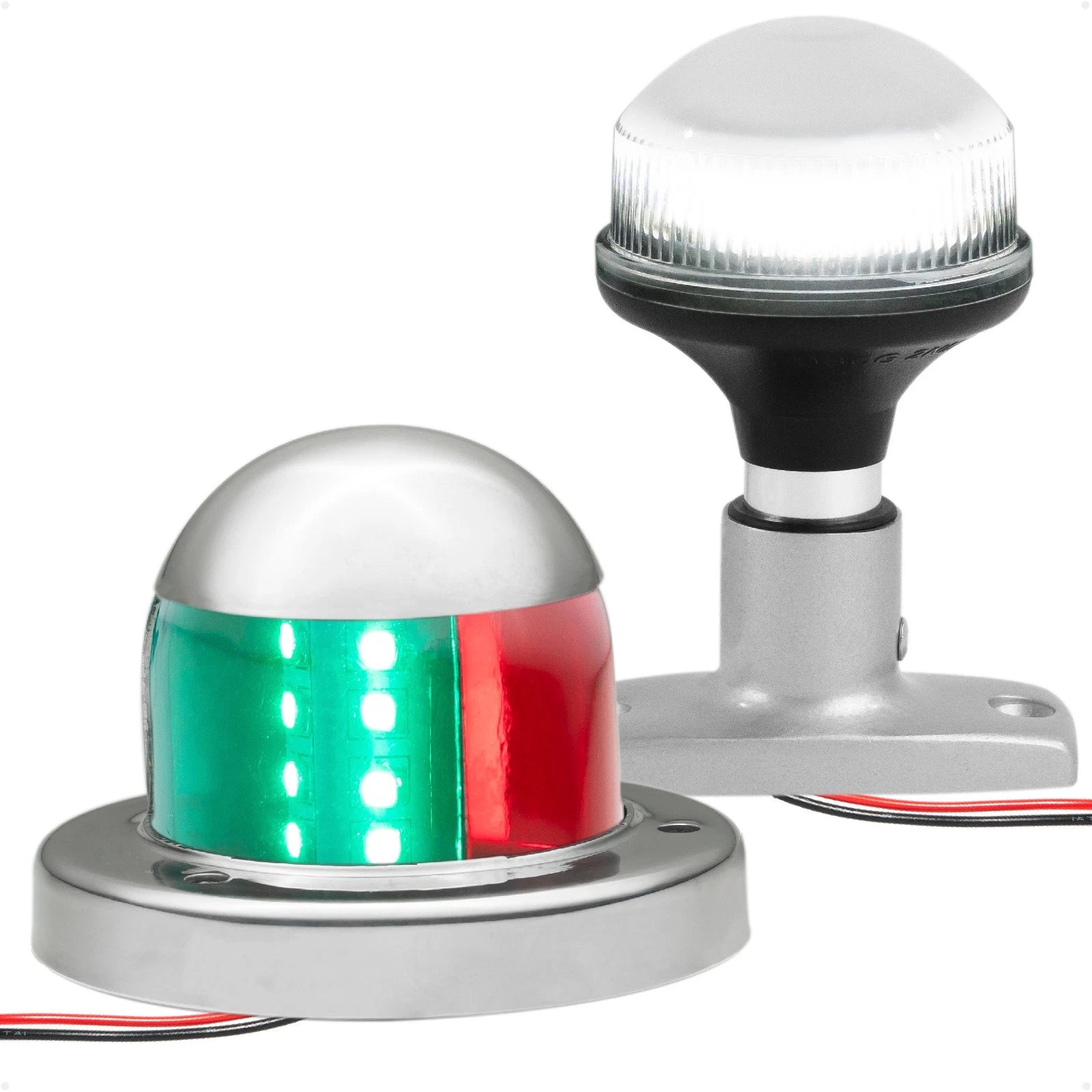 Bi-Color Bow SS LED Light for All Boats (360 Degree Navigation)