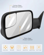 Power Heated Towing Mirrors Pair Set for Dodge Ram (1998–2001)