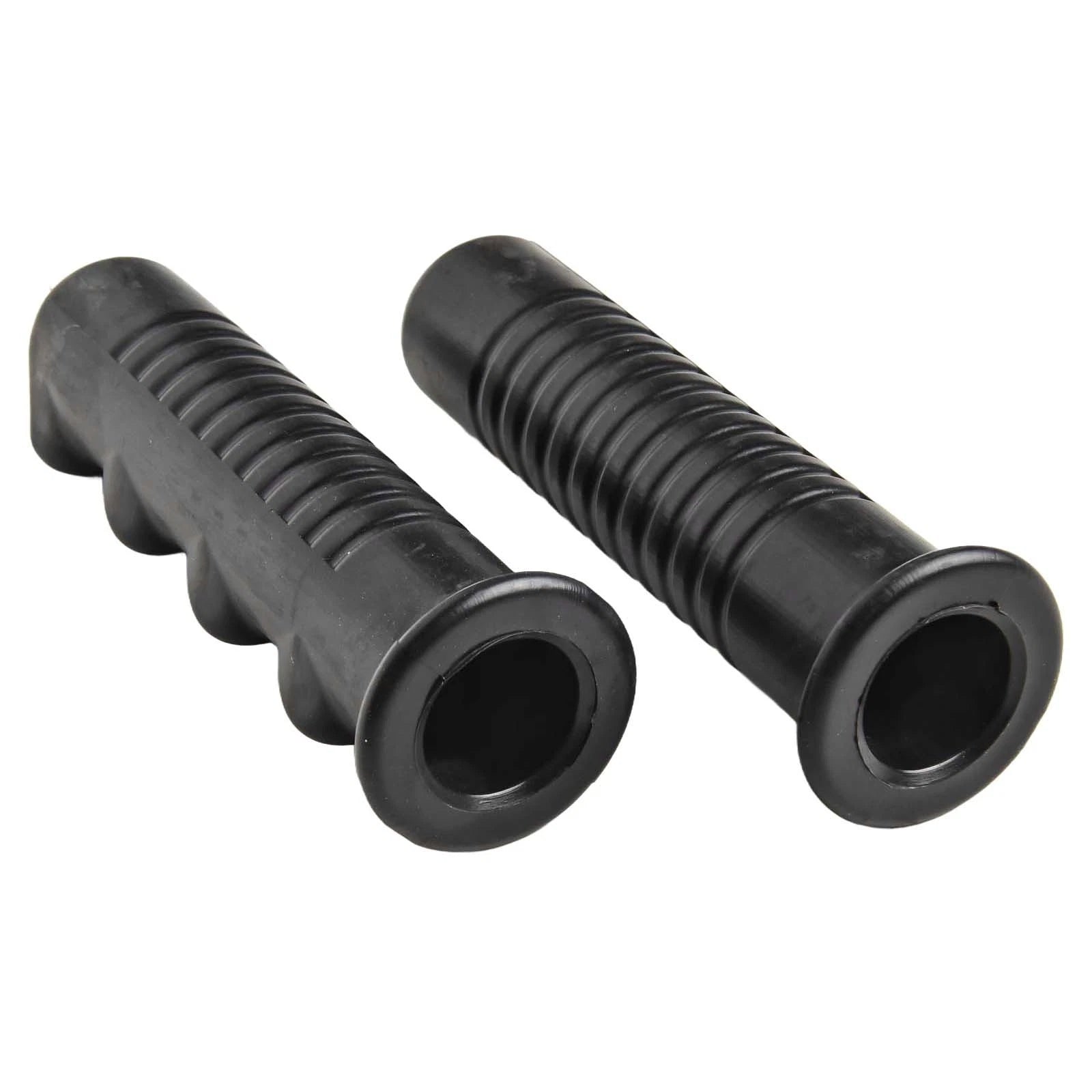 Set of 2 Weatherproof Black Rubber Handles for Wheelbarrow