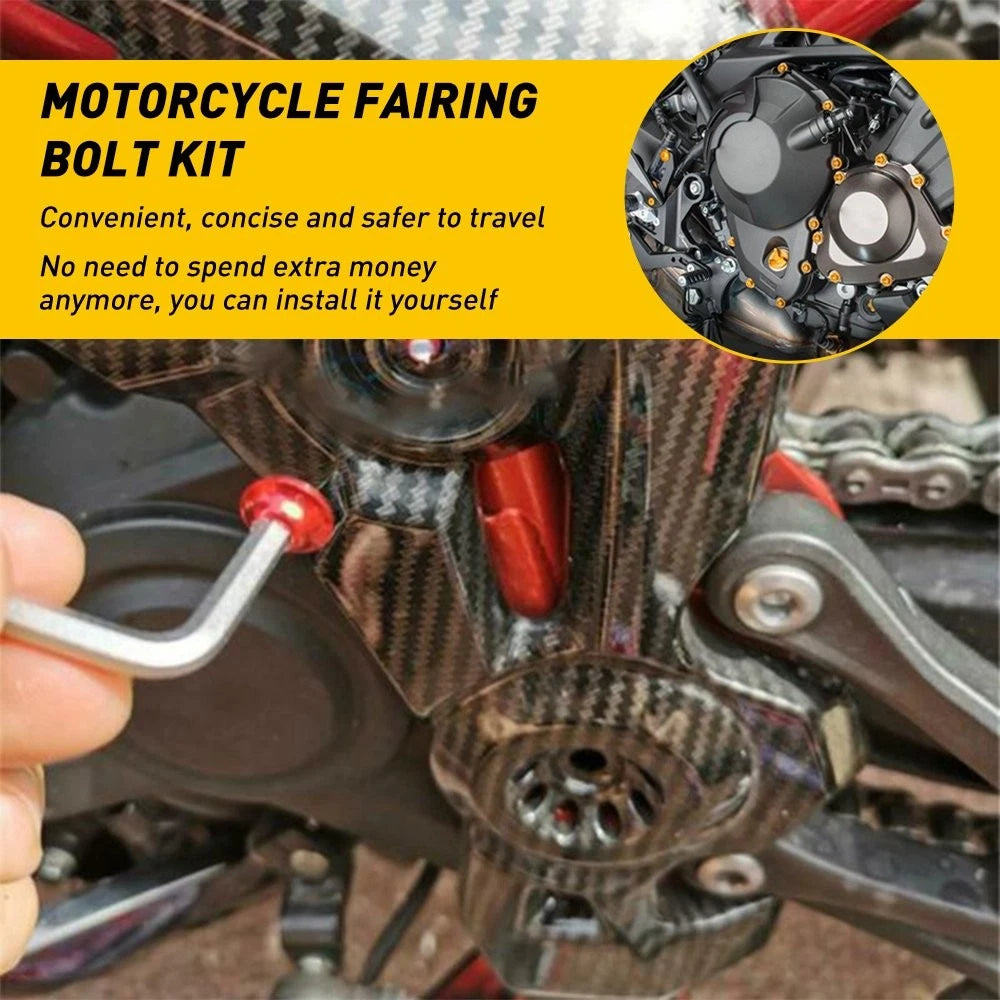 Complete Fairing Bolt Kit for Kawasaki Ninja & Suzuki Hayabusa (All Years)