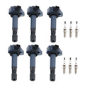 Set of 6 Ignition Coils & Iridium Spark Plugs for Acura RDX TLX (2013–2017)