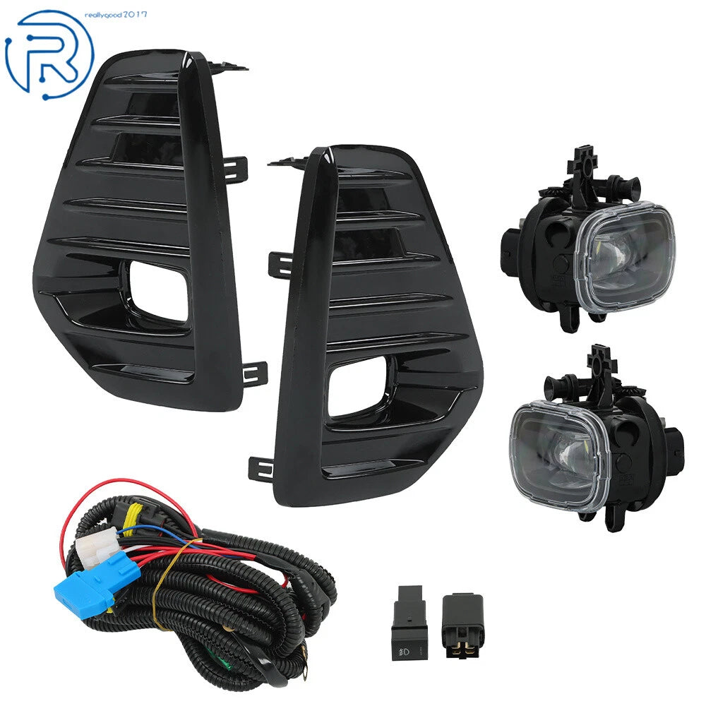 Set of 2 LED Fog Lights with Covers for Nissan Kicks (2021–2023)