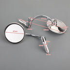 Chrome Handlebar End Mirrors for Motorcycle Cafe Racer (22mm T9)