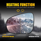 Heated Blind Spot Driver Mirror Glass for ES350 ES300h IS250 IS350 UX300h (1-5X)