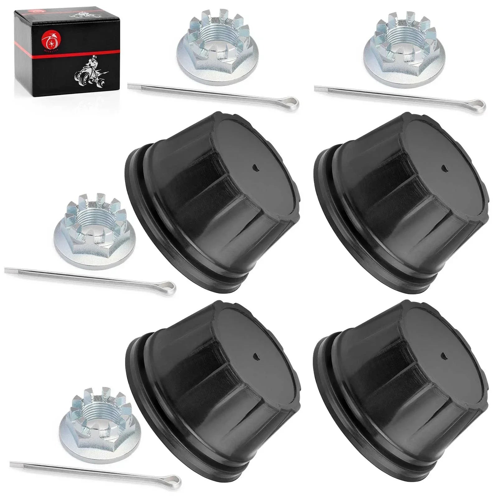 4-Pack Wheel Center Cap & Nut Pin for Honda Fourtrax 300 (1993–2000)