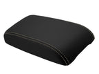 Leather Console Lid Armrest Cover for Ford Fusion (2010–2012) Beige Stitch