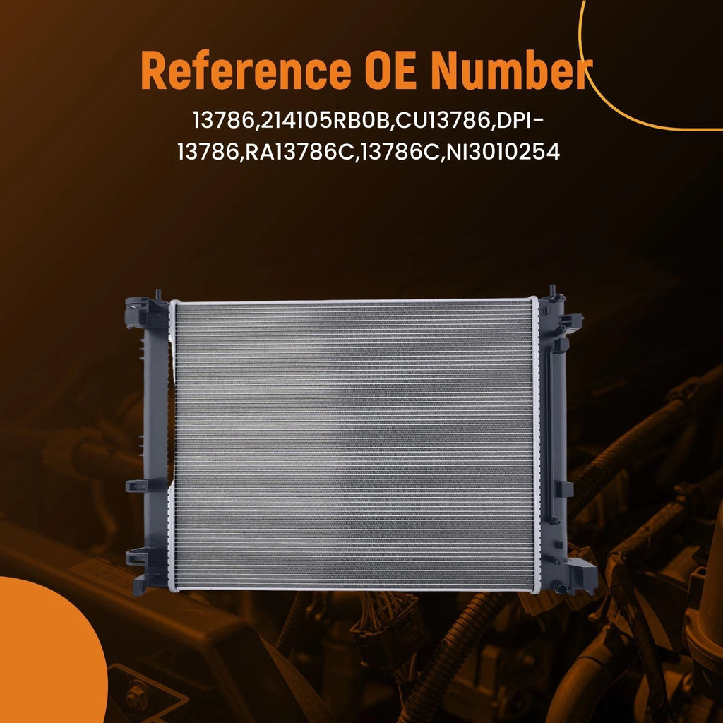 Aluminum Engine Radiator for Nissan Kicks Versa (2018–2024)