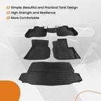 Set of 4 Anti-Slip TPE Floor Mats for BMW X3 (2019–2024) Rubber