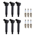 Set of 6 Ignition Coils & Spark Plugs for Toyota Camry ES330 Solara V6 (2002–2006)