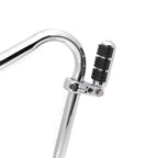 Chrome Highway Cuboid Footpeg Rest w/ P-Clamp 1 1/4" for Harley Dyna