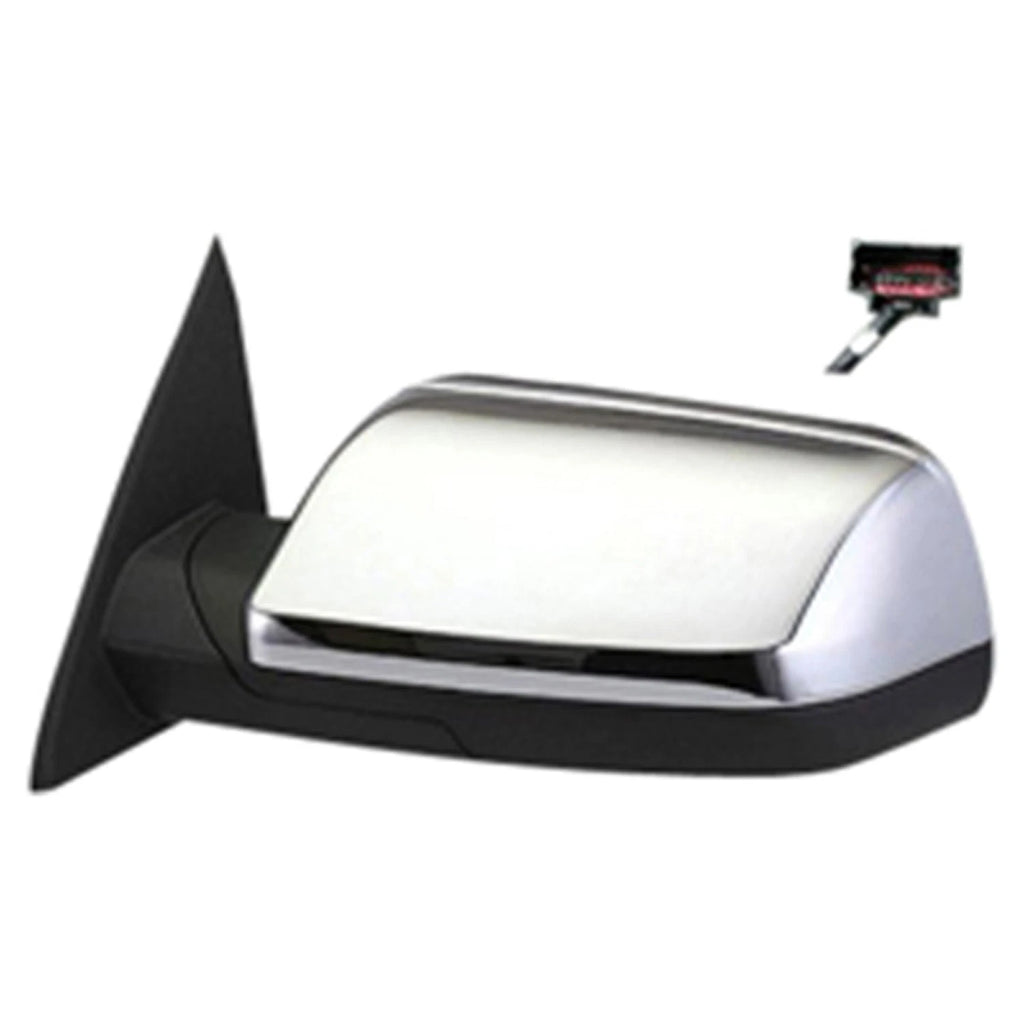 Chrome Driver Side Power Door Mirror w/Heated Glass w/Memory w/Puddle Light