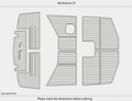 EVA Foam Faux Flooring Mat for Northshore 37 Swim Platform Cockpit