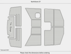 EVA Foam Faux Flooring Mat for Northshore 37 Swim Platform Cockpit