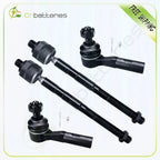 Set of 4 Suspension Kit Inner/Outer Tie Rod End Links for GMC Canyon (2006–2007)