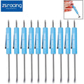 Set of 10 Mini Pocket Screwdrivers with Magnet and Clip