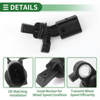 ABS Wheel Speed Sensor No.2H0927808A for Audi A3 8L1 / TT 8N3 (1996–2006)
