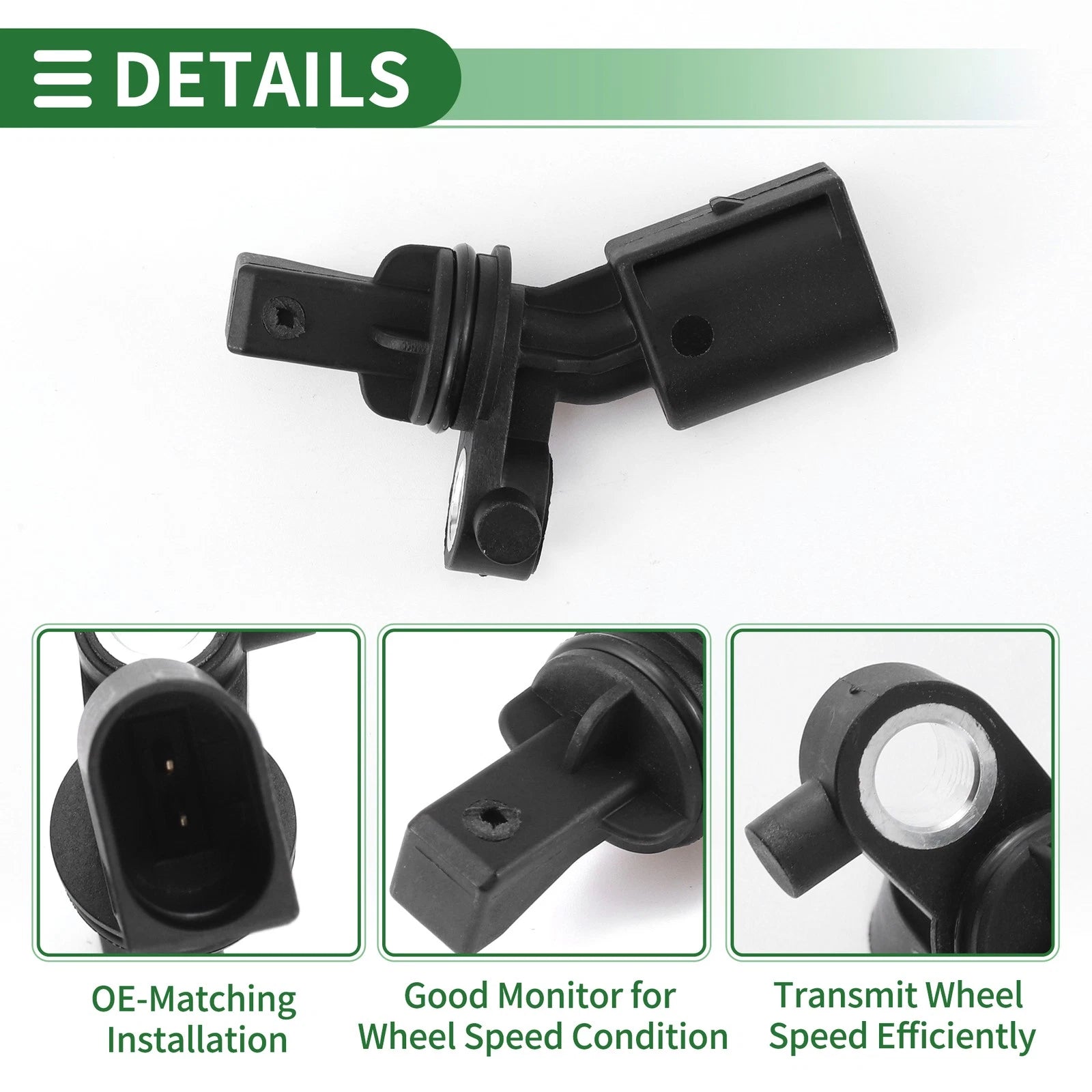 ABS Wheel Speed Sensor No.2H0927808A for Audi A3 8L1 / TT 8N3 (1996–2006)