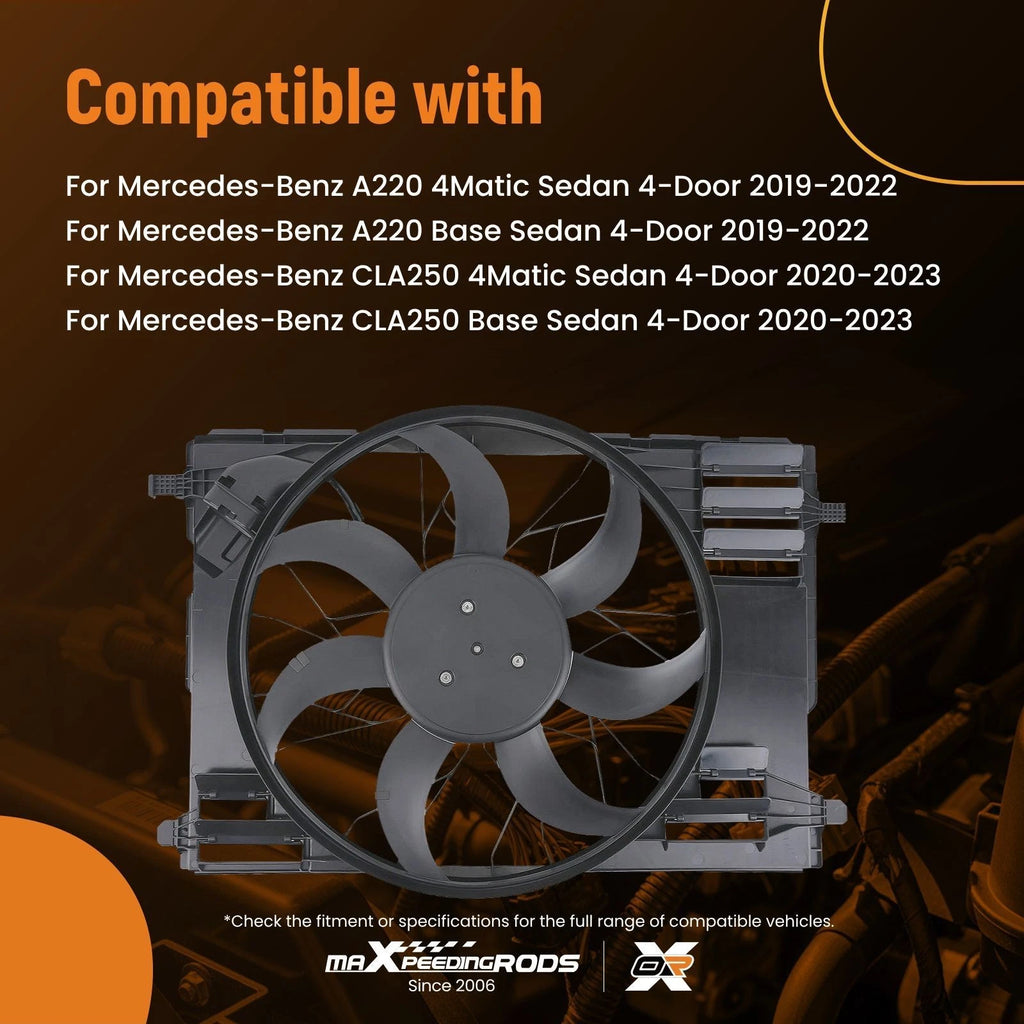 Cooling Fan Assembly for Mercedes-Benz CLA250 4Matic (2020–2023)