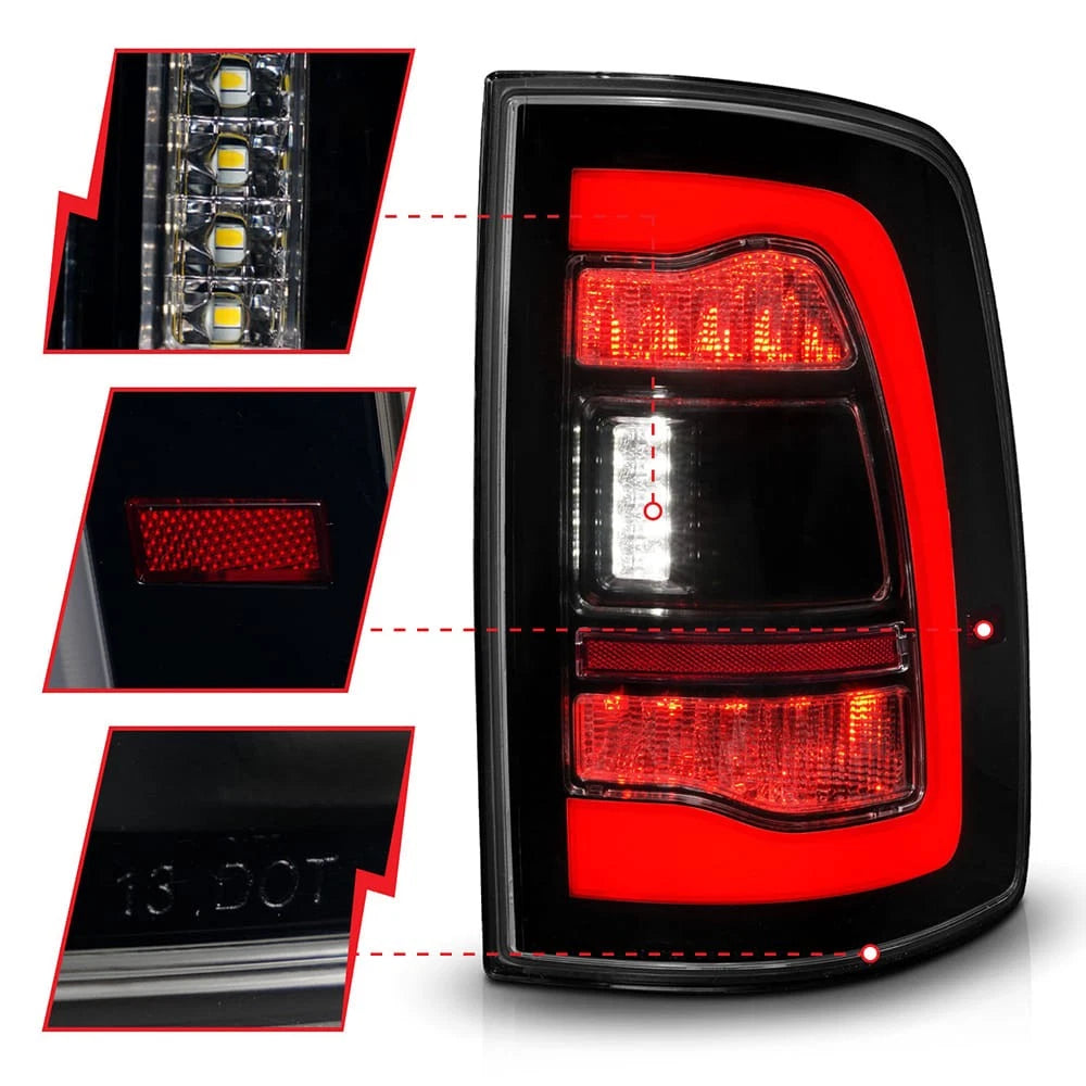 Tail Light Assembly with Sequential LED for 2011-2018 Ram 1500
