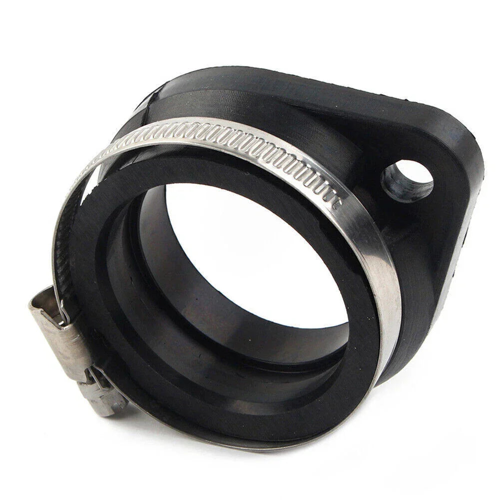 Flange Carb Adapter for Harley CV/Mikuni HSR45 Carb - Black Rubber
