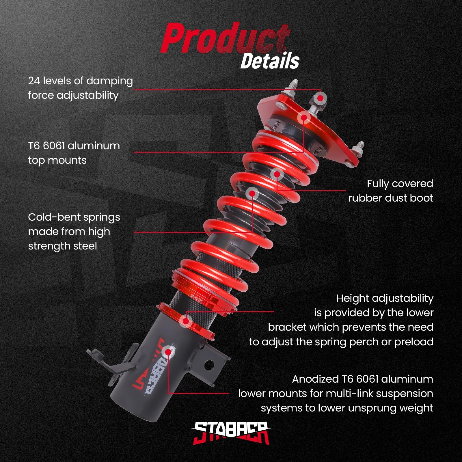 Coilover Suspension Lowering Kit for Subaru BRZ (2012-2020)