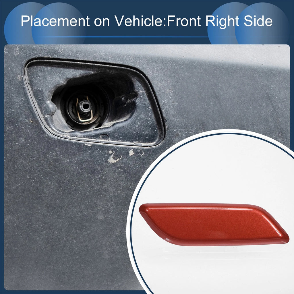 Front Right Washer Nozzle Cover Cap for Honda Accord VIII (2011–2013) Red