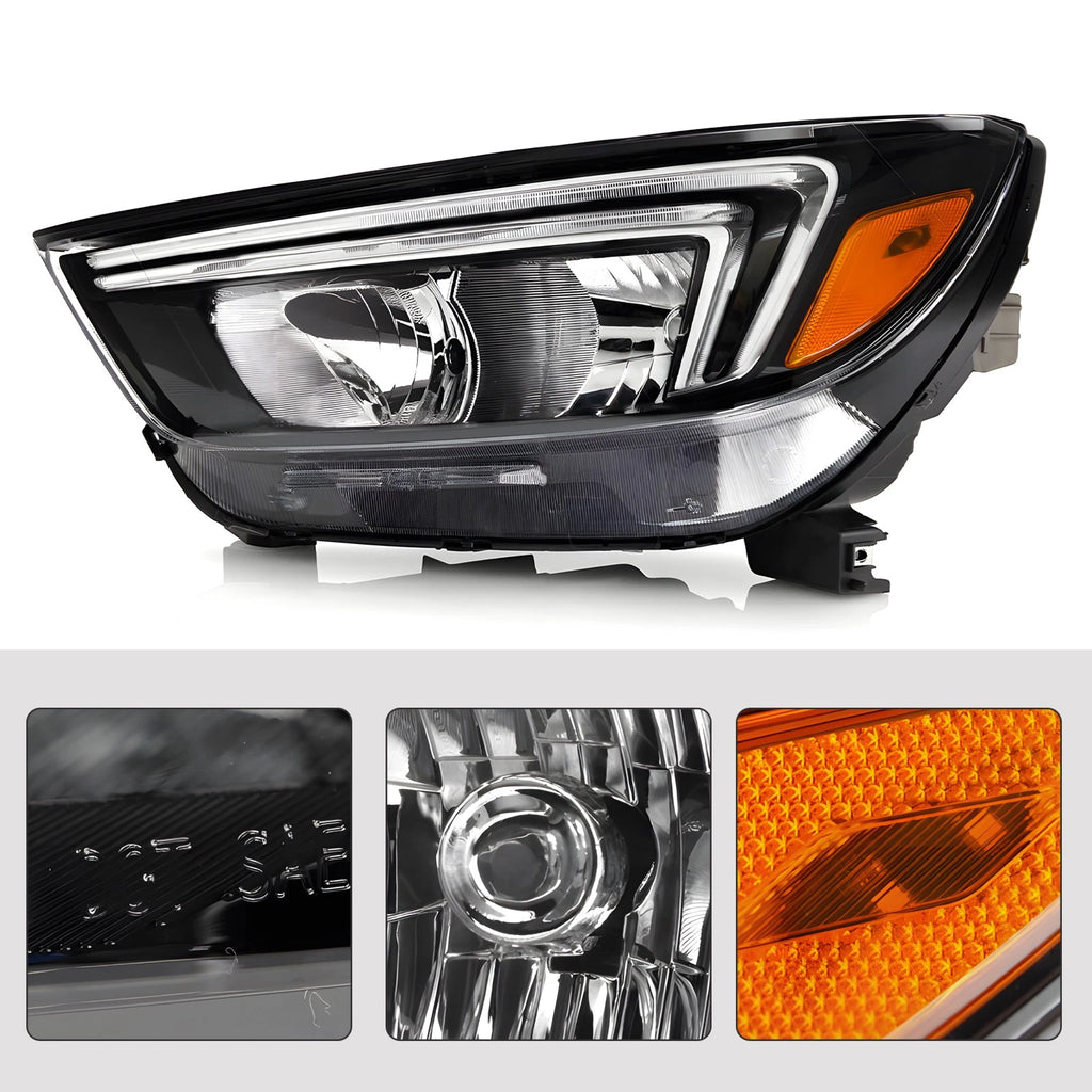 Set of 2 Halogen Headlights w/LED DRL for Buick Encore (2017–2022)