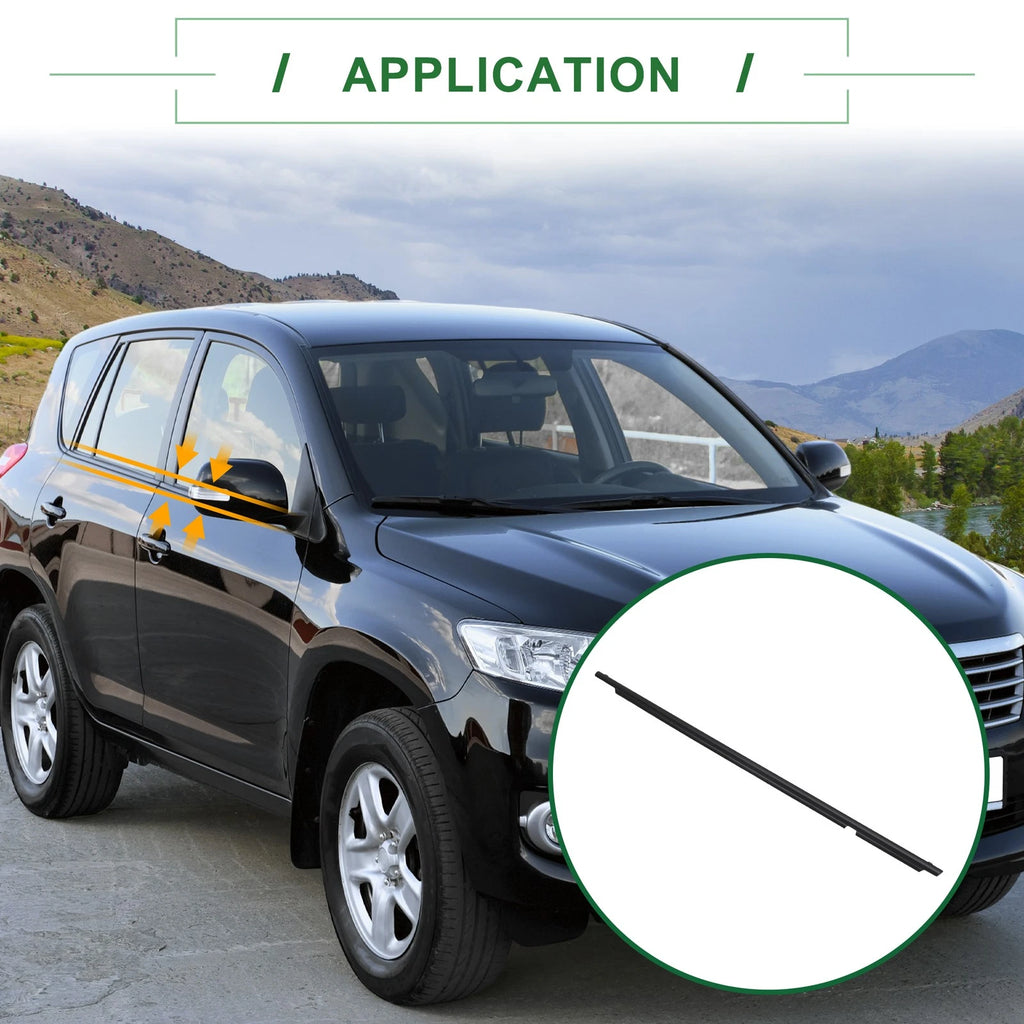 1pc Rear Right Window Seal No. 757300R020 for Toyota Rav4 (2009–2012)