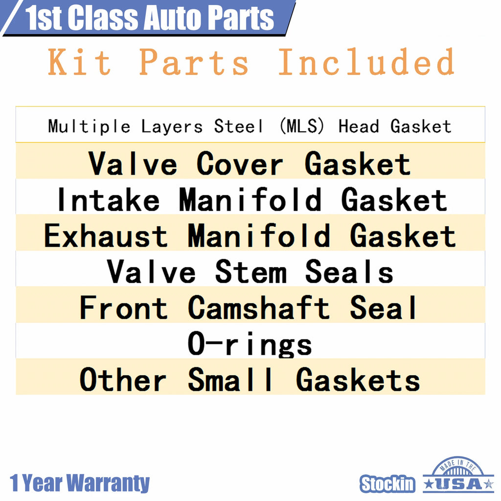 MLS Engine Cylinder Head Gasket Set for Dodge Charger Jeep Ram 5.7L V8 (2006–2021) HS54418