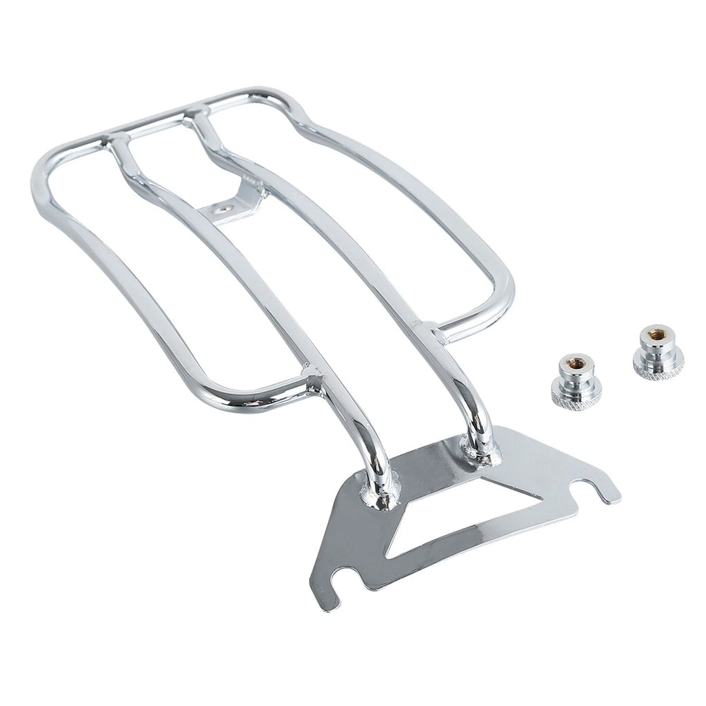 Chrome Solo Seat Luggage Rack for Harley-Davidson FLHTC Road King (1997–Present)