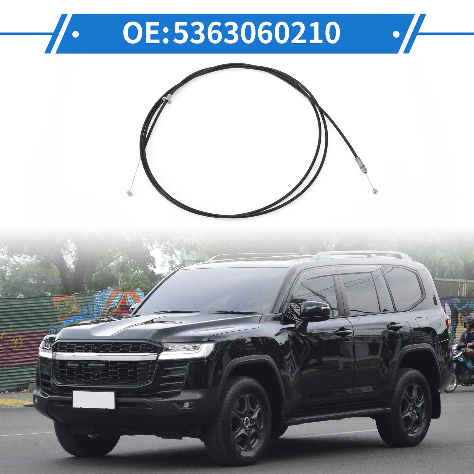 Hood Release Cable No. 5363060210 for Toyota Land Cruiser 