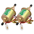 2X 12V Inline Low Pressure Electric Fuel Pump HEP-02A Universal