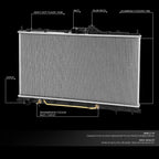 Aluminum Core Engine Cooling Radiator DPI 2723 for Mitsubishi Galant (2004–2012)