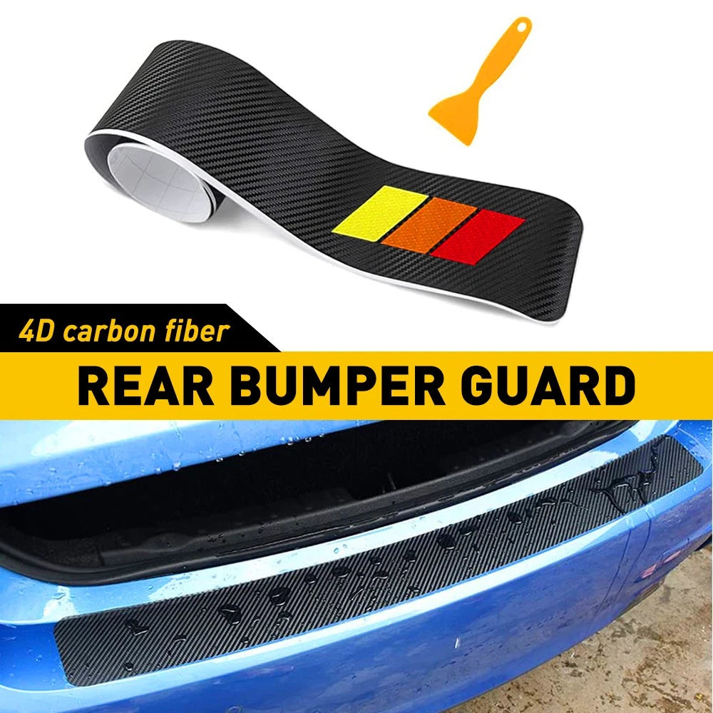 3-Color Rear Bumper Trim Strip for Car Protector (Universal Fit)