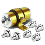 30 Micron Inline Fuel/Oil Filter + Bracket for AN6/AN8/AN10