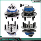 Set of 4 Front Rear Wheel Bearing Hubs for Cadillac STS (2005–2011)