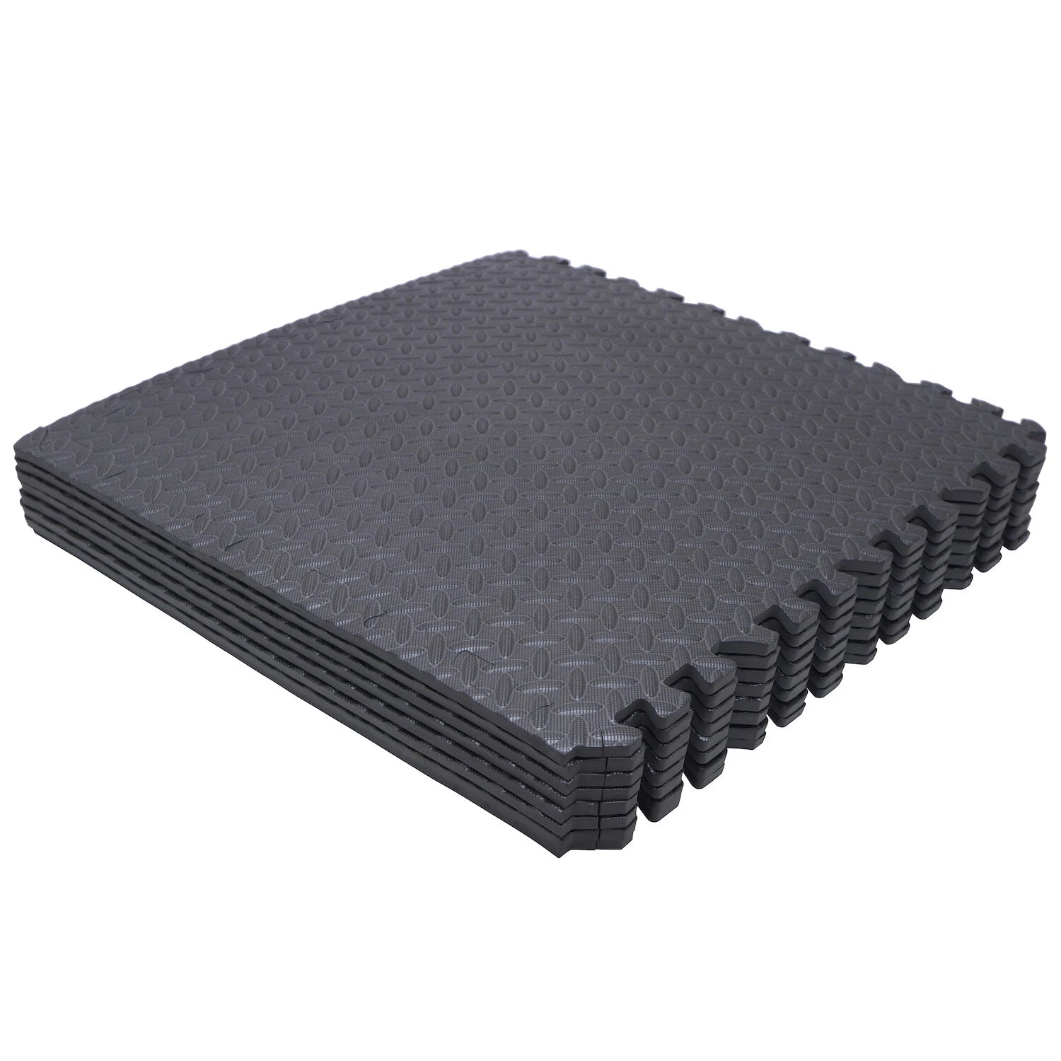 8PC EVA Foam Exercise Tiles Floor Mat for Gym Fitness Yoga (24x24)