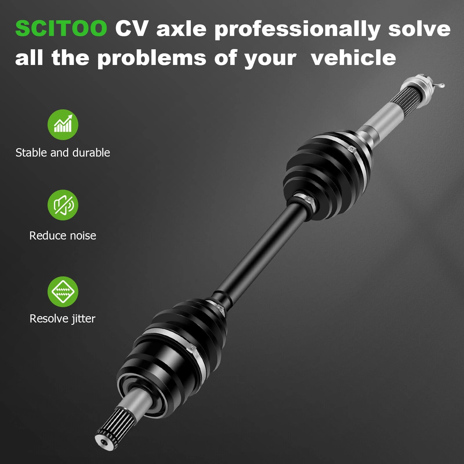 Front CV Axle for Kawasaki Mule 610 (2005–2016)