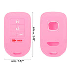 Car Key Fob Cover 5 Button for Honda Accord Civic CR-V (2010–2023) Pink