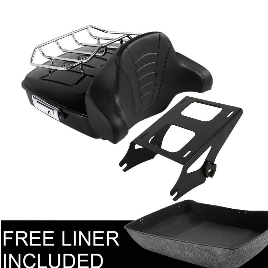 Chopped Trunk Pad Mount for Harley Touring Street Road Glide (2014–2026)