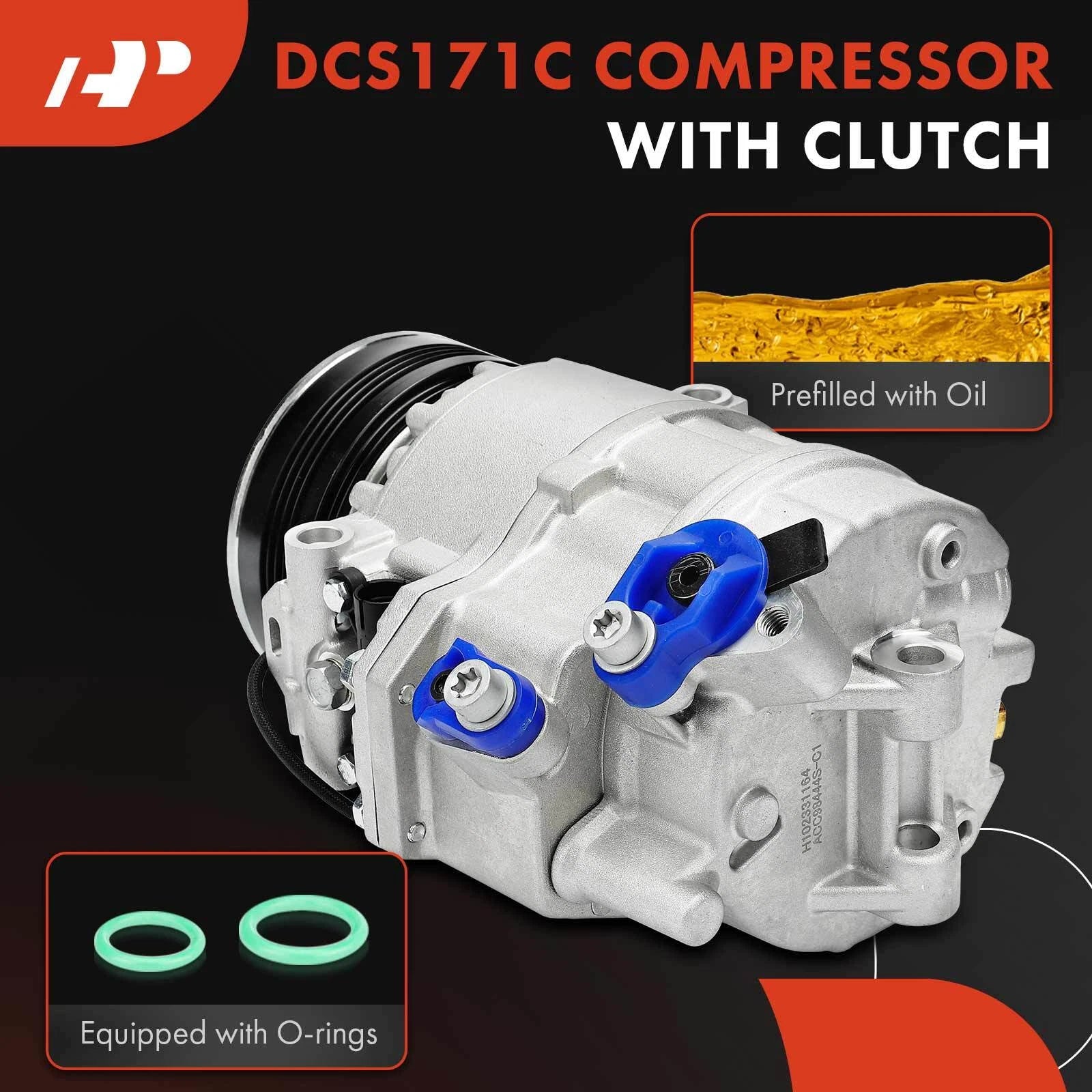 A/C Compressor with Clutch for BMW X5 (2003-2006)