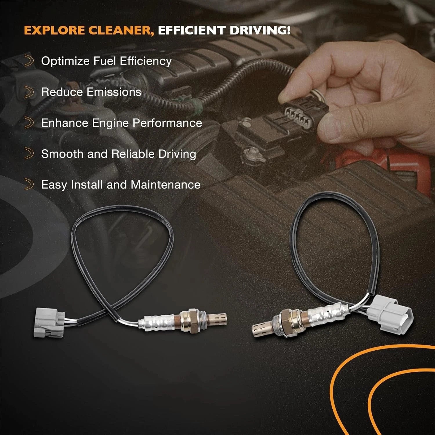 O2 Oxygen Sensor Set for Honda Accord Acura CL TL (2000-2003)