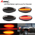 Set of 2 Side Marker Lights for Chevy Silverado GMC 2500HD 3500HD (2001–2014)