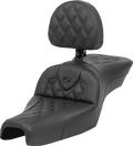 SADDLEMEN Roadsofa Seat with Backrest for Harley Davidson XL (2004–2022)