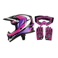 Youth Full Face Motocross Helmet for Dirt Bike ATV UTV (DOT Approved)