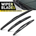 3Pcs Wiper Blades Set 14" 19" 12" for Nissan Armada (2017–2022)