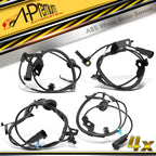 Set of 4 ABS Wheel Speed Sensors for Mitsubishi Outlander (2007–2008)